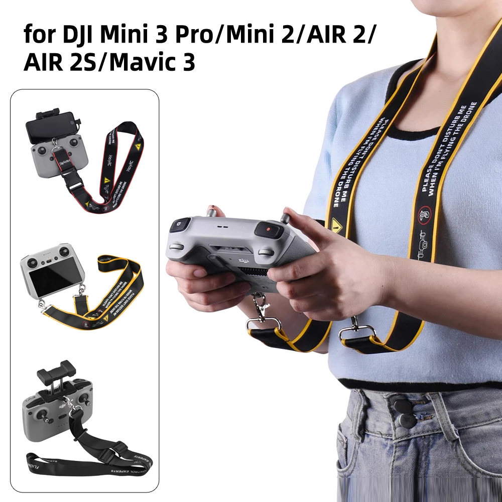 

Lanyard Neck Strap for DJI Mini 3 Pro/Mini 2/AIR 2S/AIR 2/Mavic 3 Drone Safety Belt Sling Hanging Strap Widen Belt Accessory