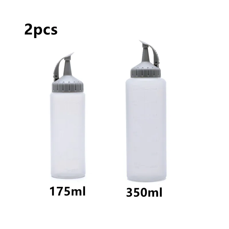 

Condiment Squeeze Bottles for Sauces Salad Bottles for Dressing BBQ Paint Workshop Pancake Art Dispenser 2 Pcs