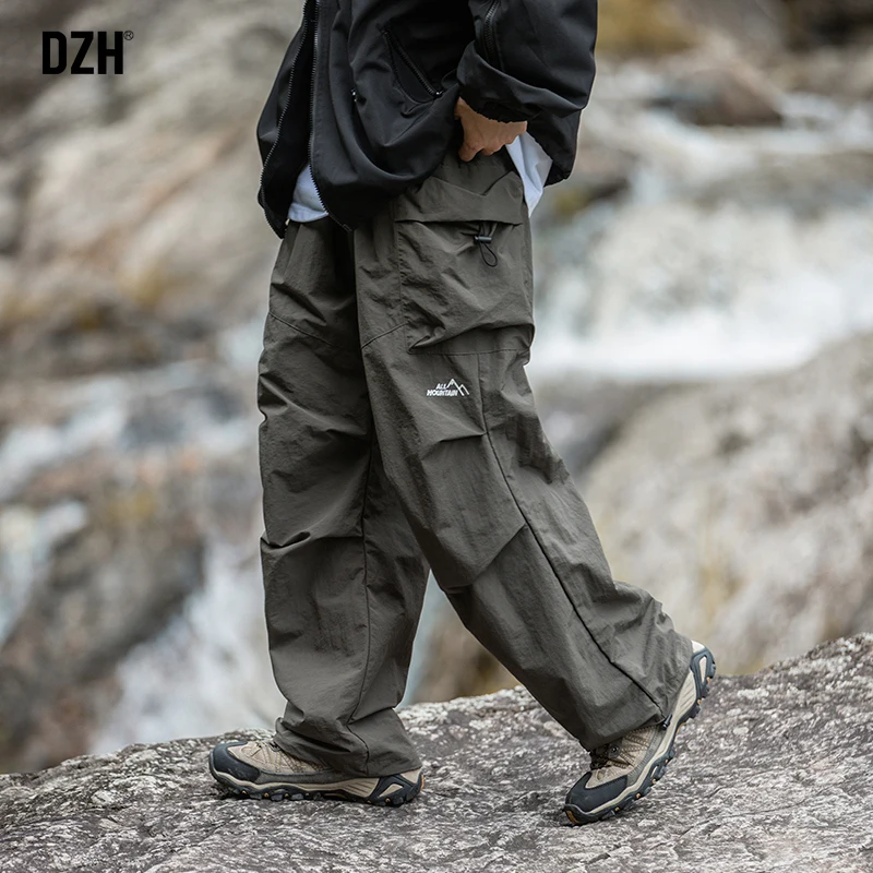 Men Tactical Pants Army Green Cargo 2025 New Arrival Autumn Loose Straight-leg Climbing Paratrooper
