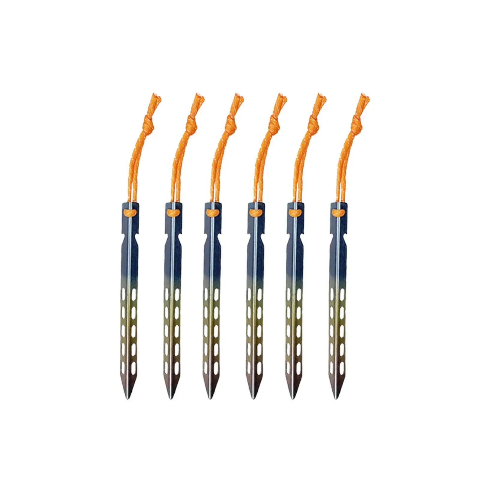 6-компонентные колья для палатки гвозди кемпинга гибкие универсальные колышки