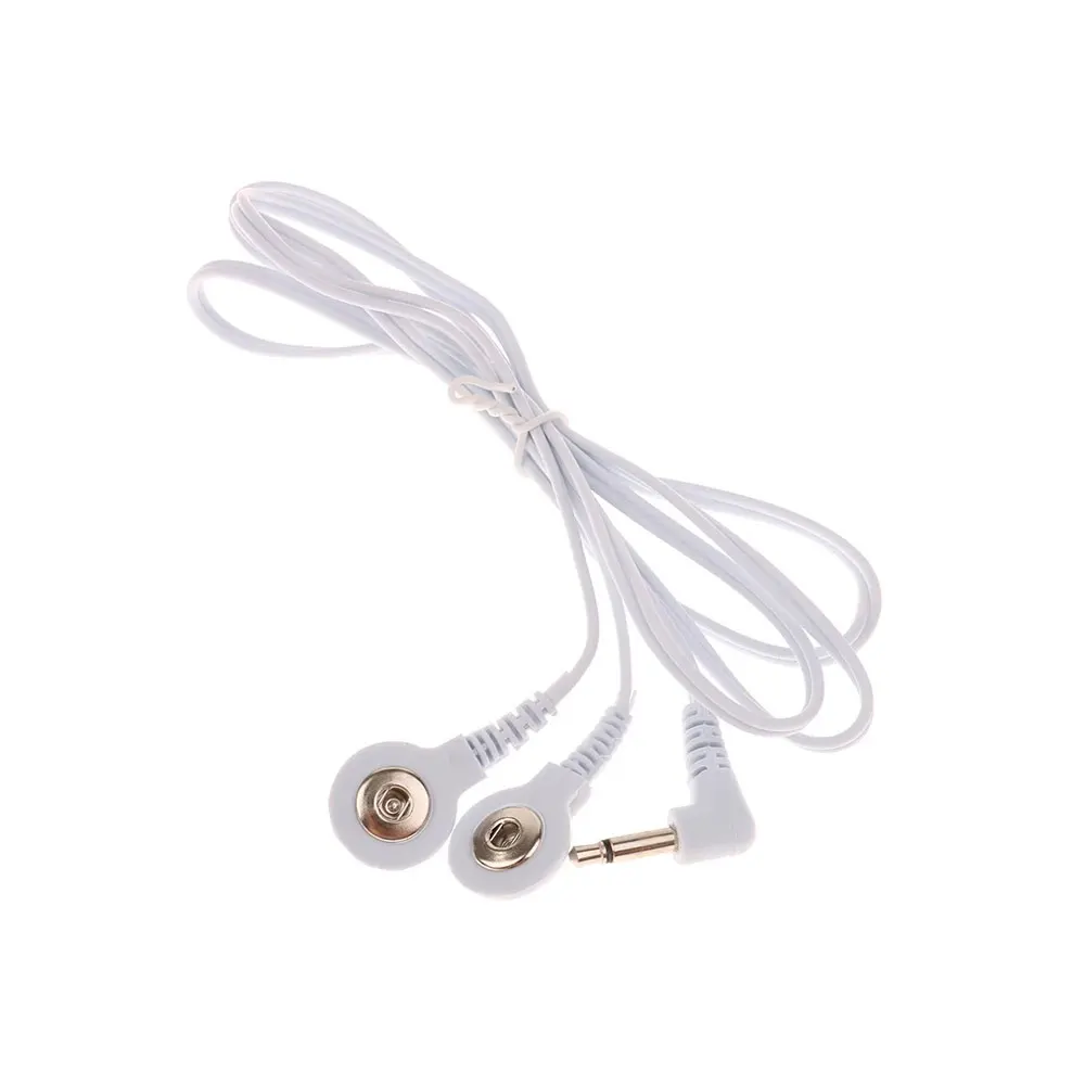1 шт. 2/4 кнопки электрод для электротерапии провод электрического удара кабель