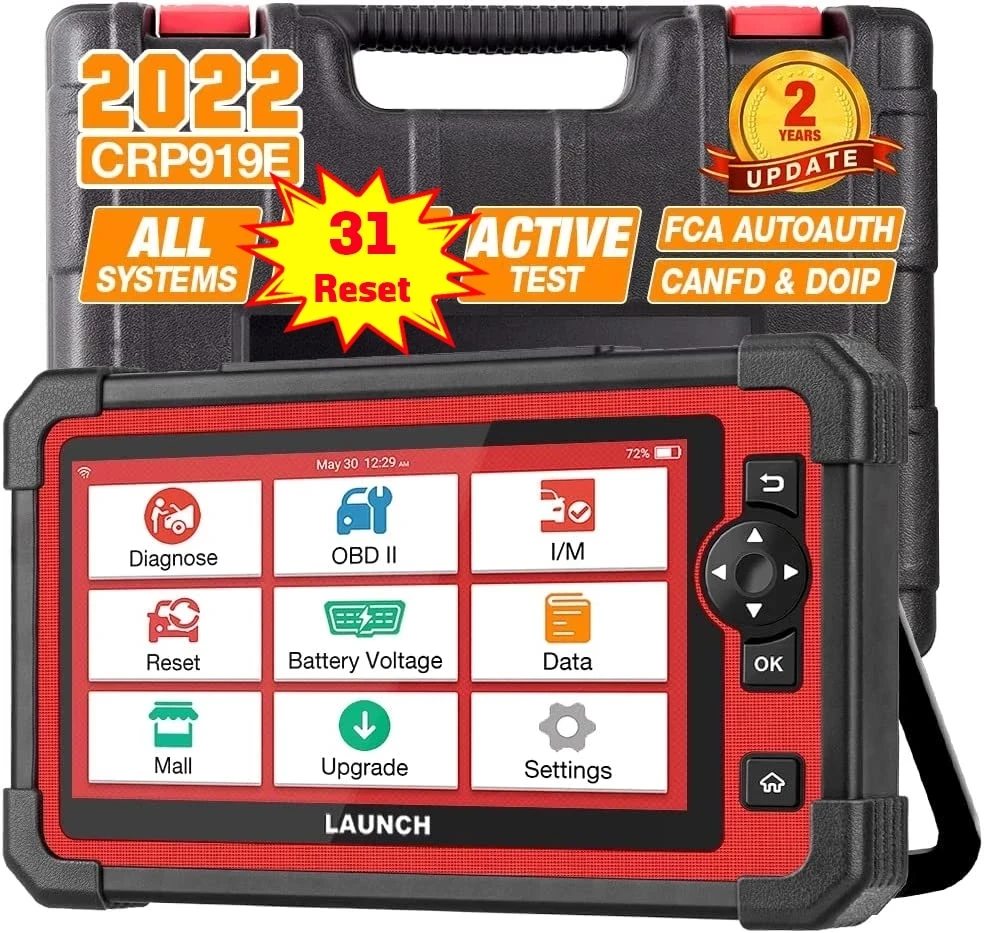 LAUNCH X431 CRP919E CANFD DIOP полная система Diagnstic Tools AF DPF IMMO 29 функции сброса OBD2 считыватель