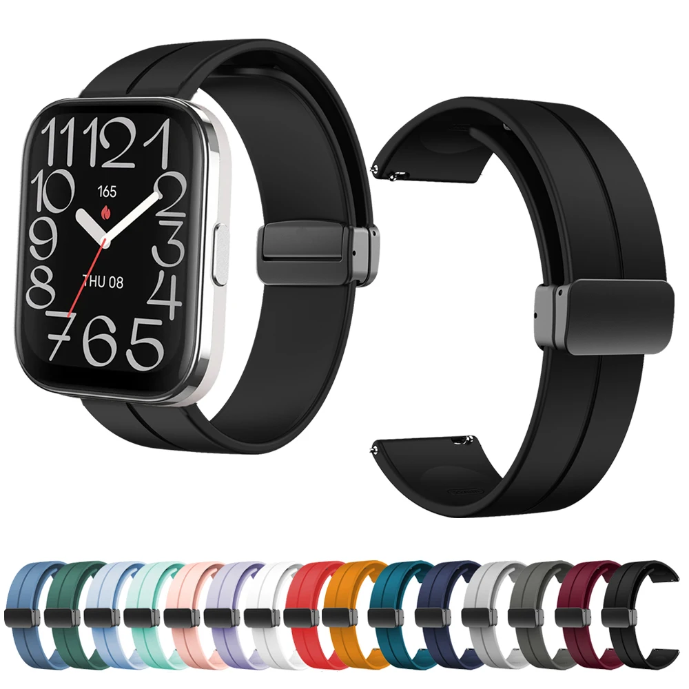 Фото Магнитный ремешок 22 мм для Amazfit Cheetah Pro 47 мм Balance GTR 4 BIP 5 46 мм, мужской и женский браслет для Amazfit BIP 5 Unity 49 мм, ремешок №1