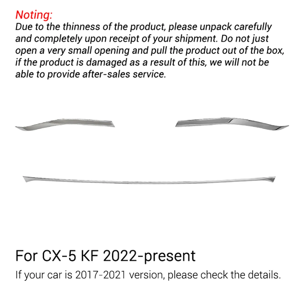 

Для Mazda CX-5 CX5 2022 2023 2024 KF Автомобильная задняя дверь Нижняя хромированная отделка Хвостовой бампер Полоски Наклейки Крышка Стайлинг Аксессуары