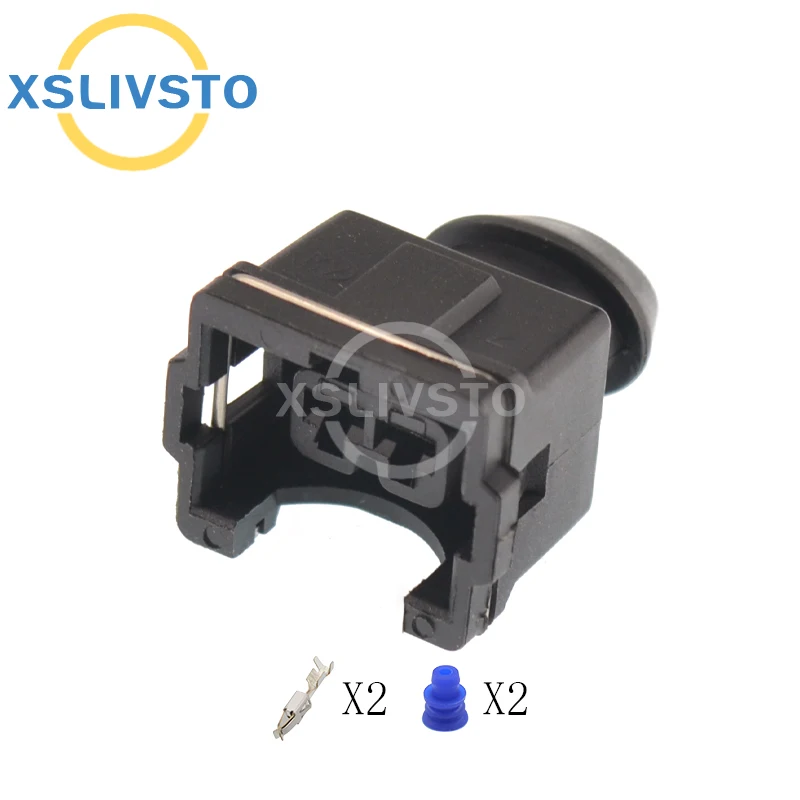 

1 комплект, 2-контактный автомобильный водонепроницаемый разъем серии 3,5 мм, женский разъем датчика топливной форсунки 825414 -5