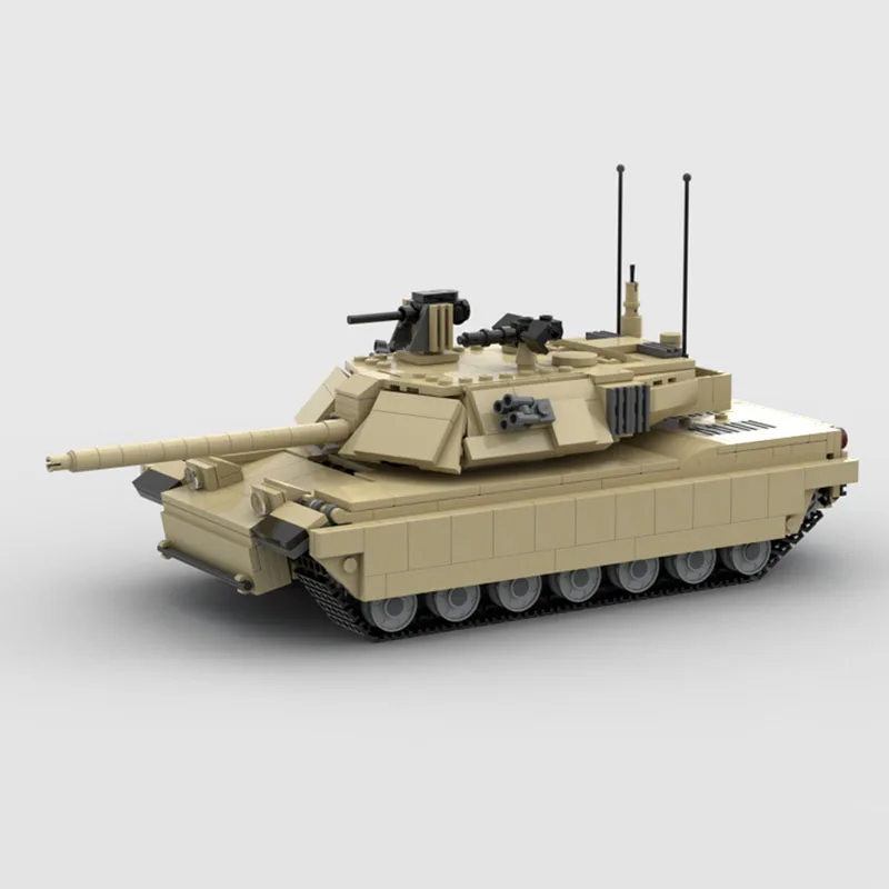 

NEW 881PCS WW2 Military MOC American M1 Abrams main battle tank Model creative ideas high-tech Child Toy Gift Armored Car Blocks