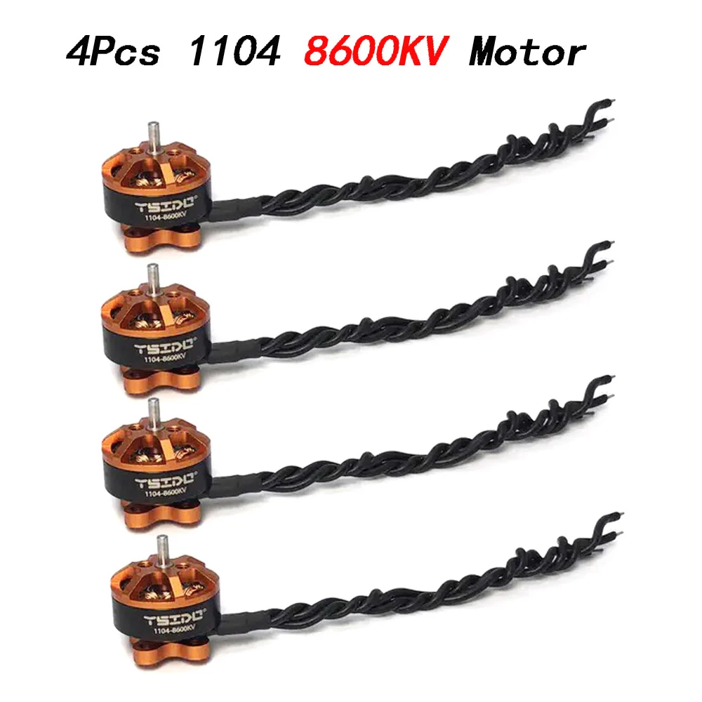 4 шт. YSIDO 1104 7500KV 8600KV бесщеточный двигатель для радиоуправляемого дрона 90-110mm FPV Racing