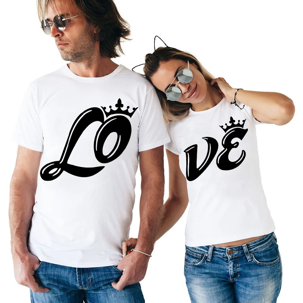 

Love Letter T-Shirt Men/Women'S Crown Tshirt Unisex Summer T Shirte