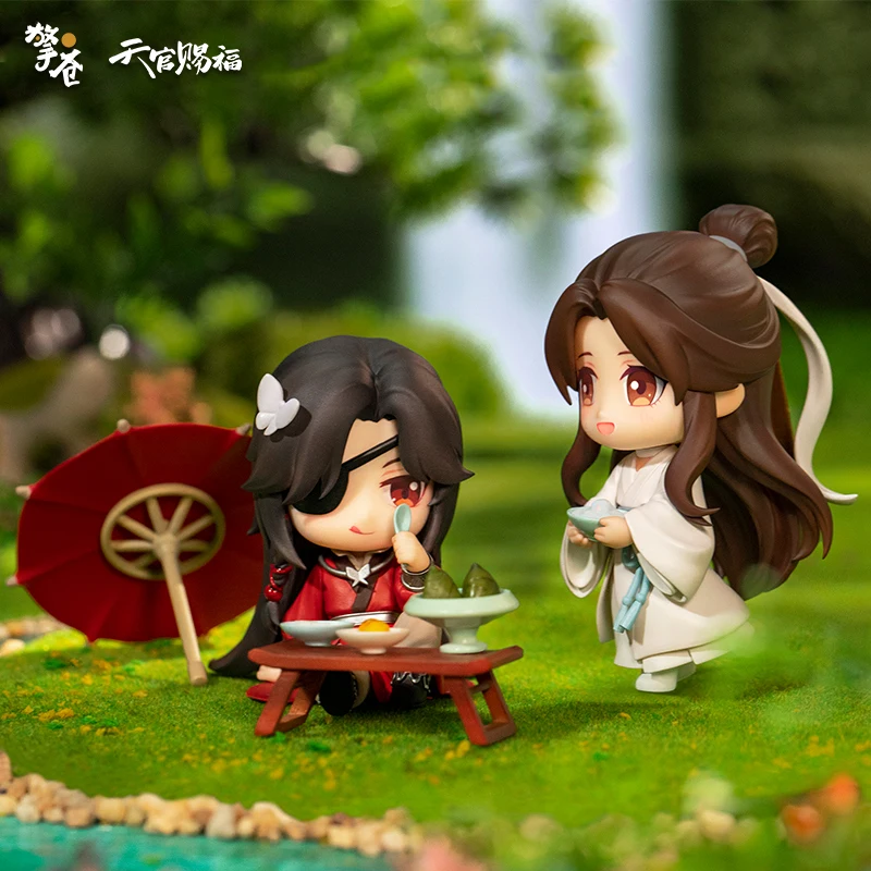 

Аниме-фигурки Xie Lian Huacheng Q Version, оригинальные подлинные искусственные анимационные ТВ-персонажи, кукла-сюрприз в китайском стиле