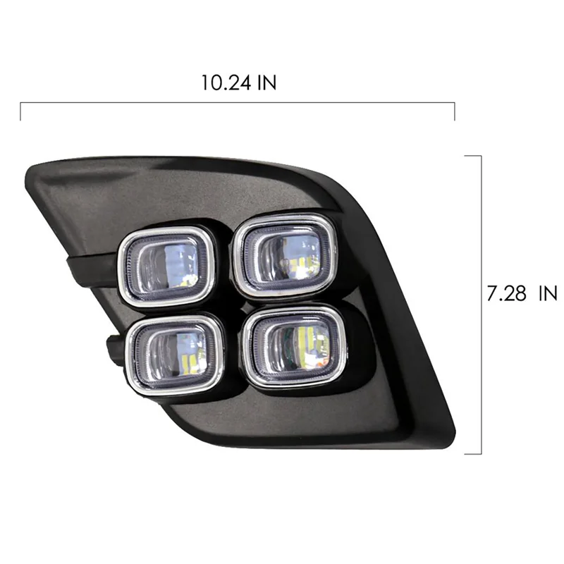 

Car LED Daytime Running Lights Fog Lights Turn Signal Lights for Toyota Hilux Revo 2015 - 2016
