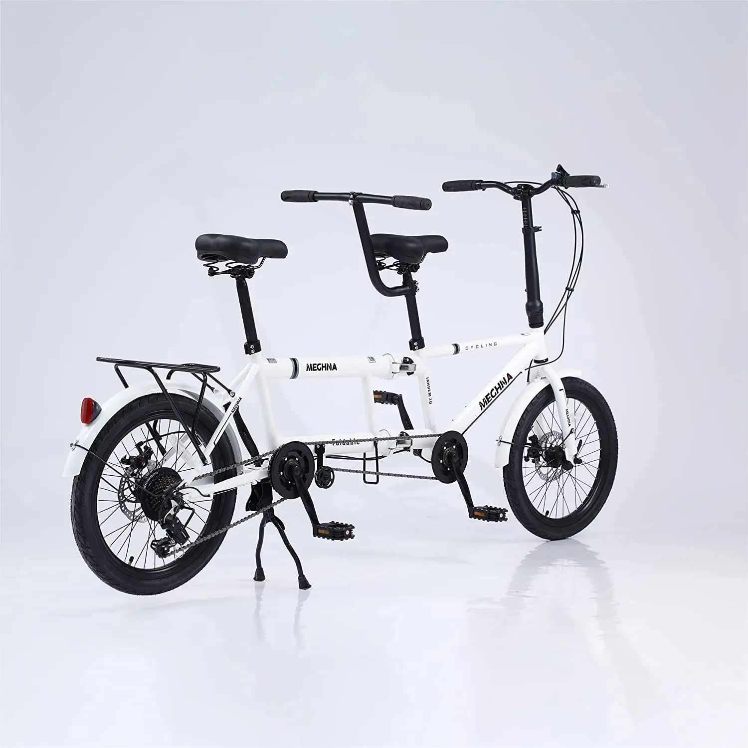 Фото Meghna 20-26-дюймовый складной тандемный велосипед, 3-местный велосипед Shimano, 7-скоростной городской велосипед для путешествий, пляжный прогулочный велосипед №3