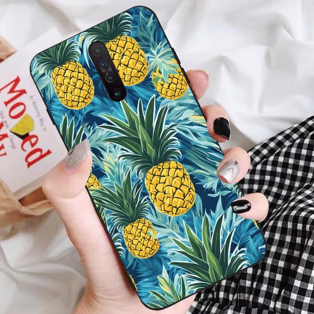 Чехол для телефона с фруктами ананаса Redmi 5 6 7 8 9 10 plus pro A GO K20 K30 K40 F3 Fundas