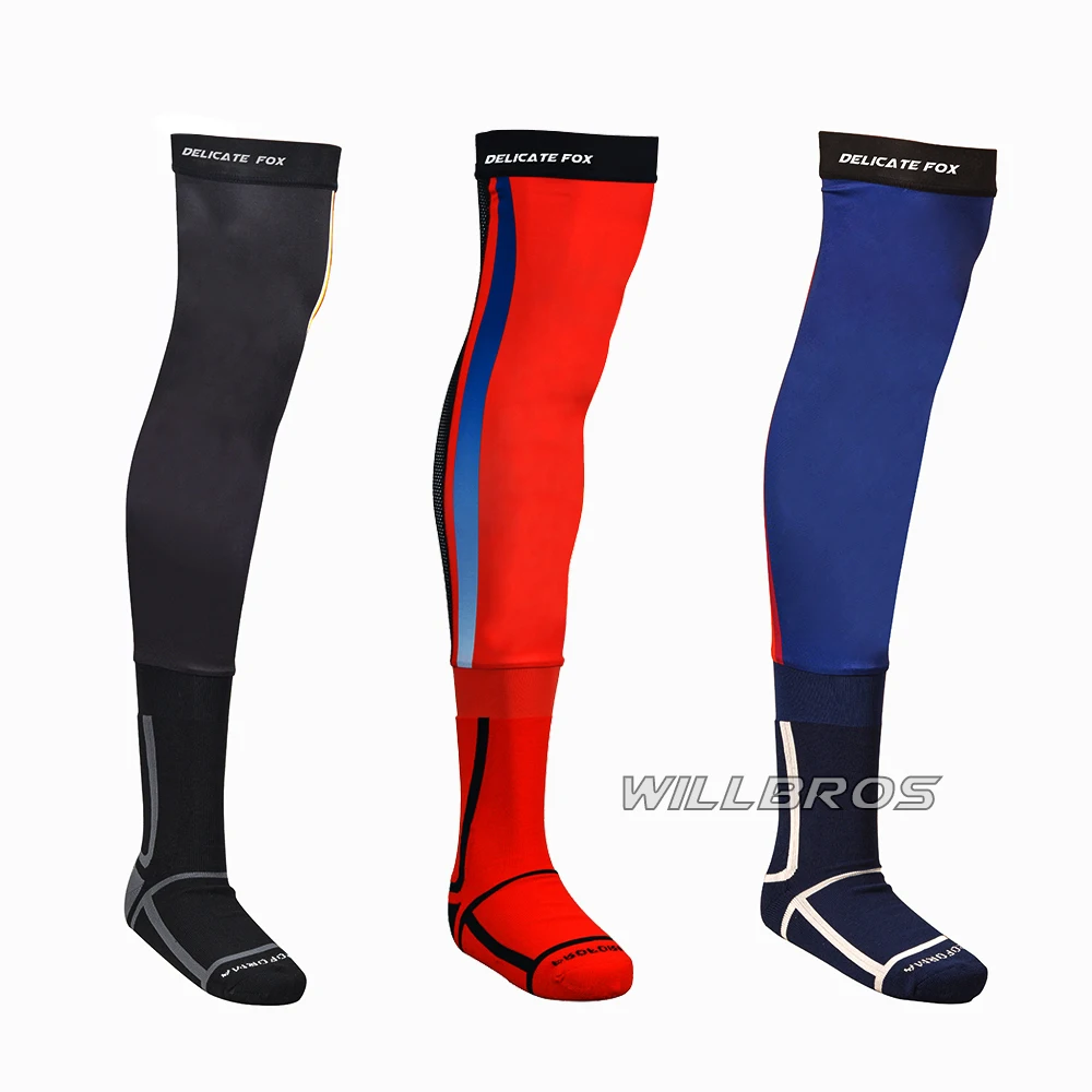 

Delicate Fox Knee-Brace Socks Long Stocking Motocross Enduro MX BMX DH Dirt Bike Off-road Racing Outdoor Travel Sock For Men