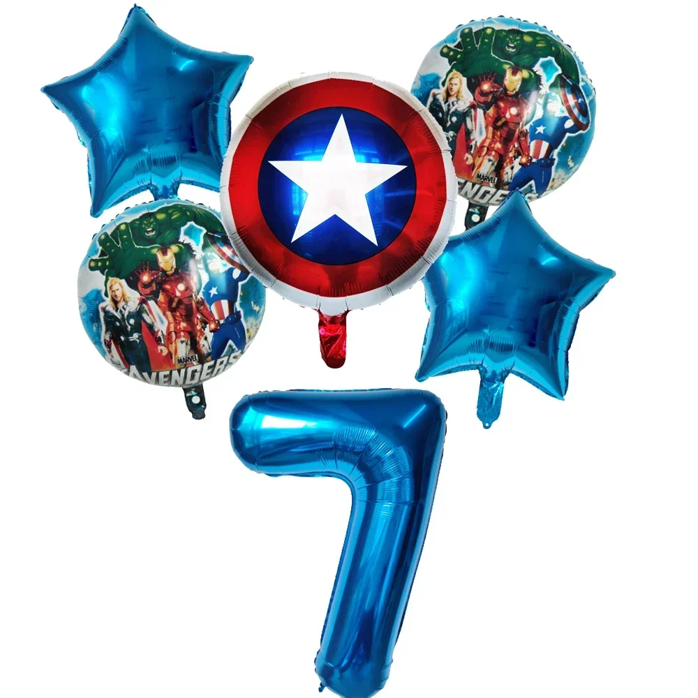 

Мстители фольгированные шары 6 шт. MARVEL