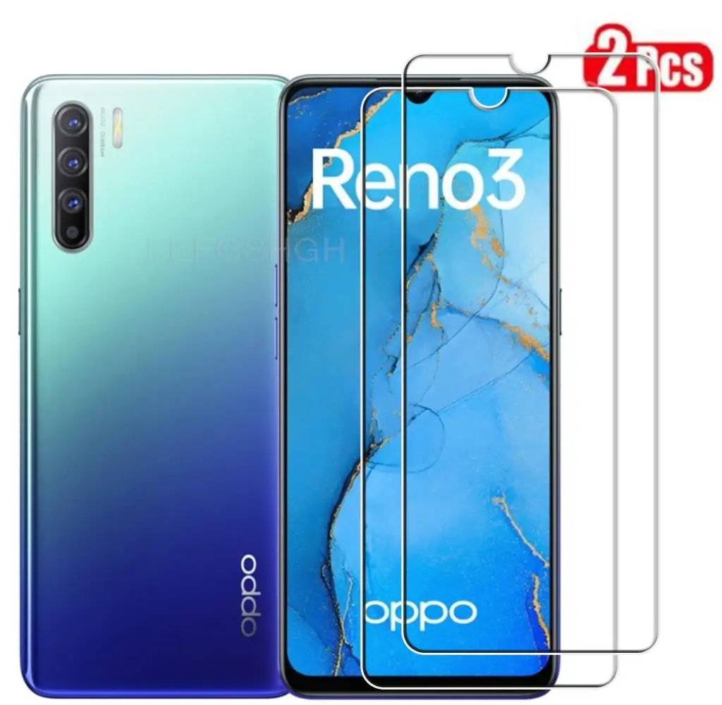 

9H HD Protective Tempered Glass For Oppo Reno3 5G Youth Reno 3 6.4" PCLM50 PCHM30 CPH2043 Screen Protector Protection Cover Film