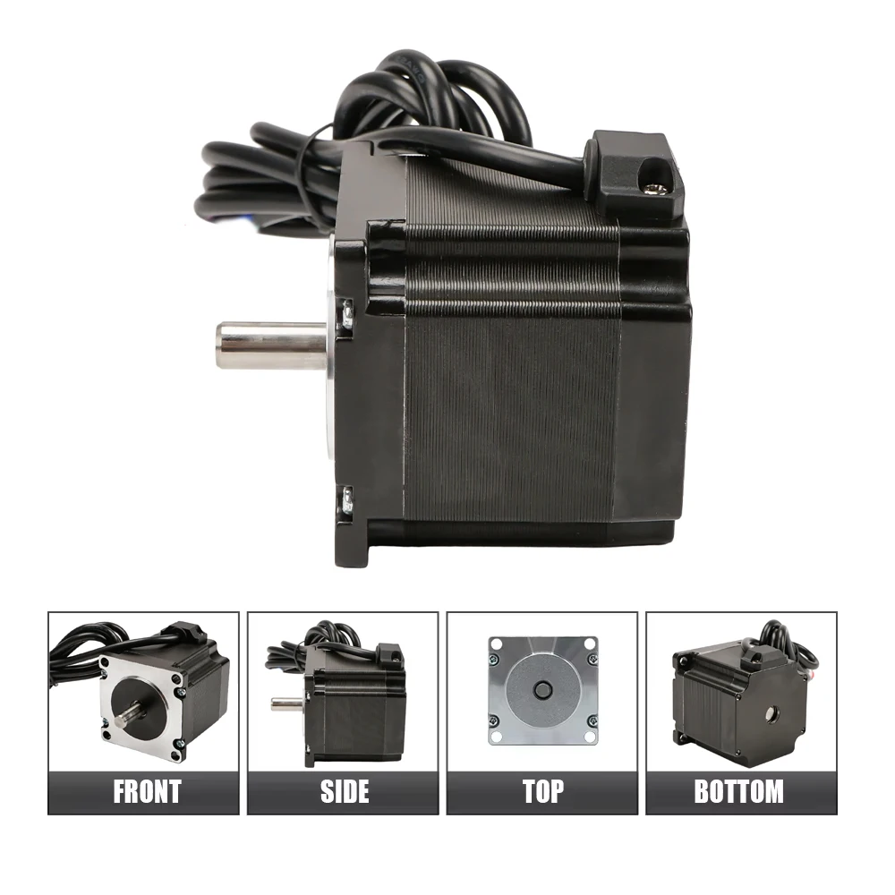 Шаговый электродвигатель MHTNC Nema23 57HS56 2-фазный 4-проводной 1 2нм 3 0 А 56 мм в длину D 6 35