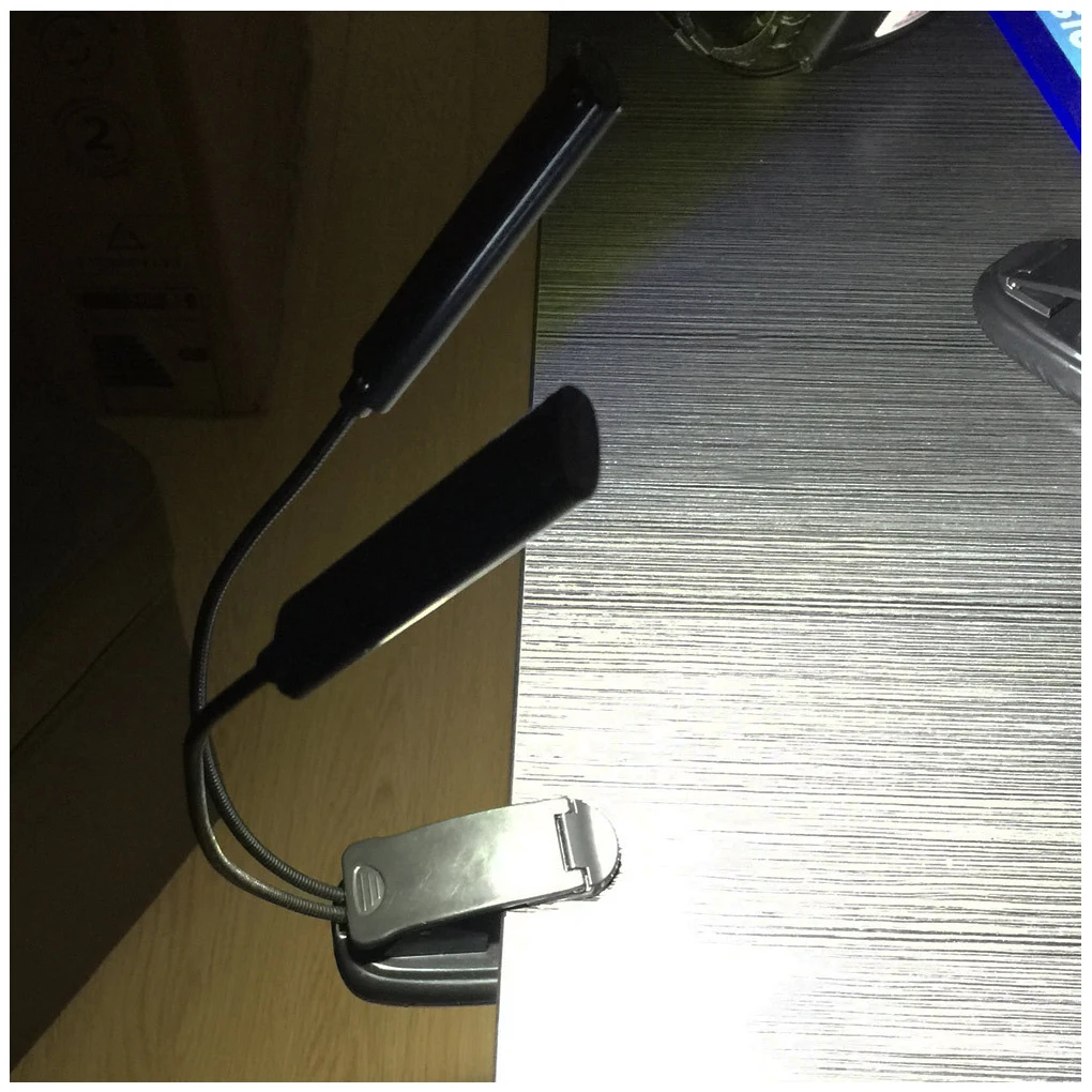 

Clip-on Reading LED Light Travel Portable Beside Bed Book Lights Flexible Studying Night Lamp Adjustable Light for Readers