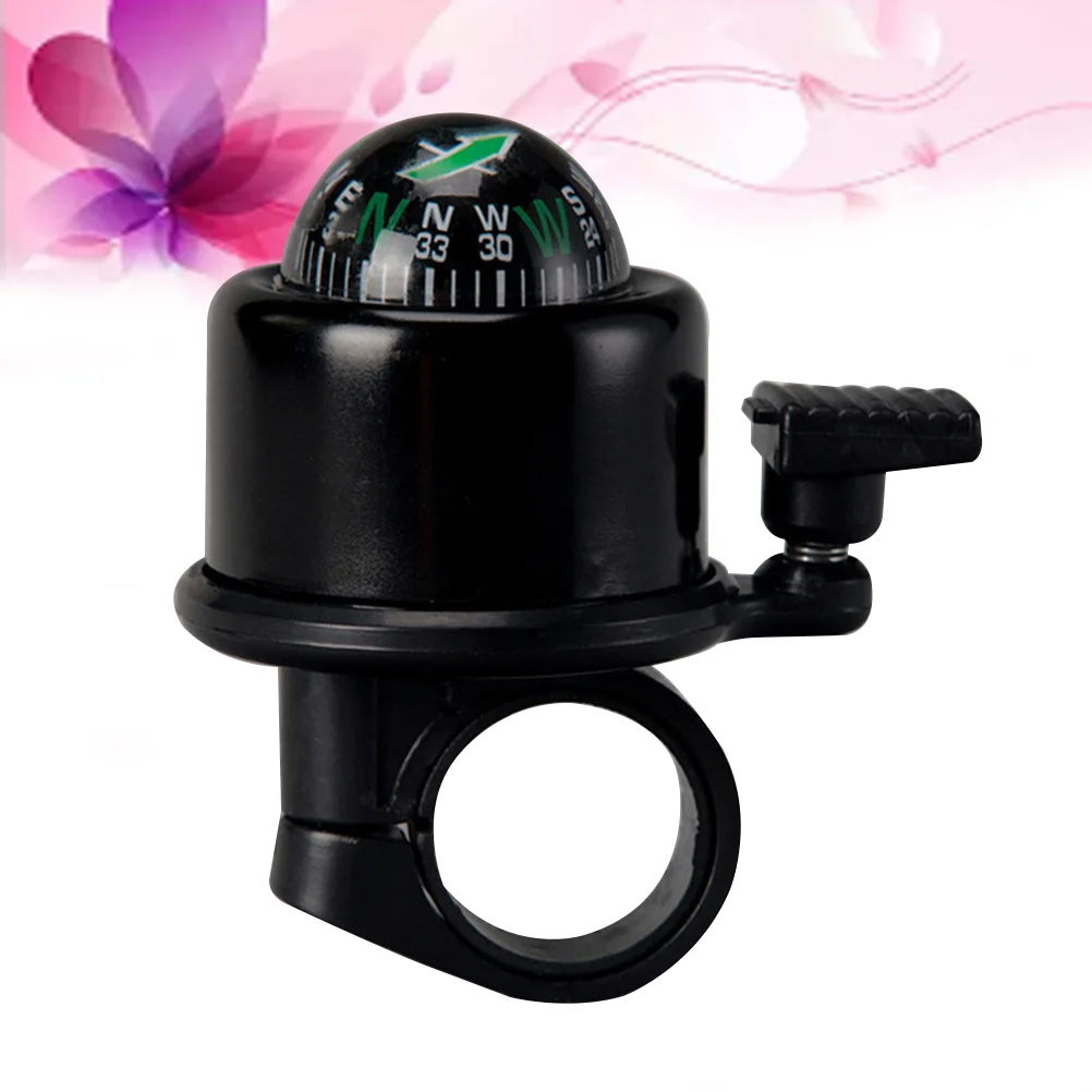 

Durable Mountain Bike Compass Warning Bells Riding Equipment Accessories (Black)