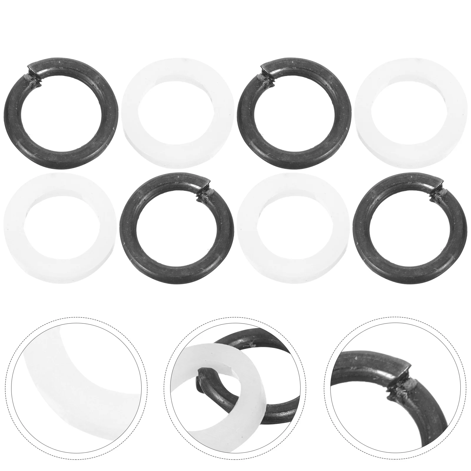 

24pcs Tuning Peg Tuner Washer Plastic Tuner Gasket Metal Tuner Spacer Accessory