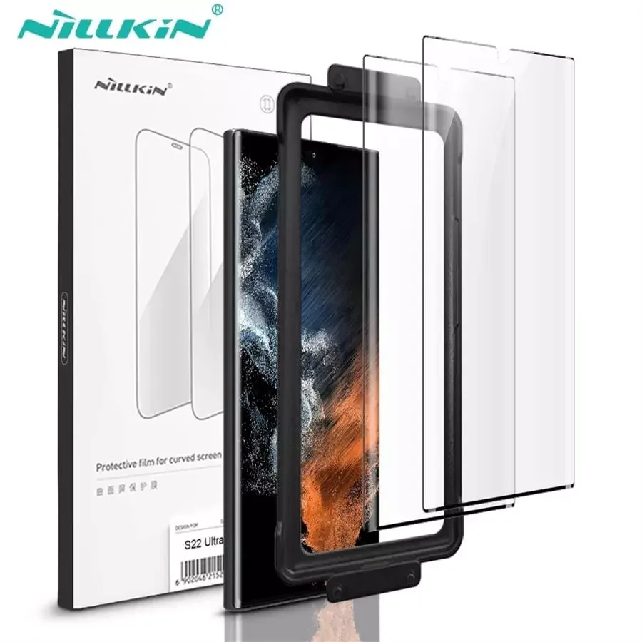 

2 Pcs For Samsung Galaxy S22 / Plus / Ultra Soft Film For Curved Screens Nillkin Impact Resistant Curved Film Screen Protector