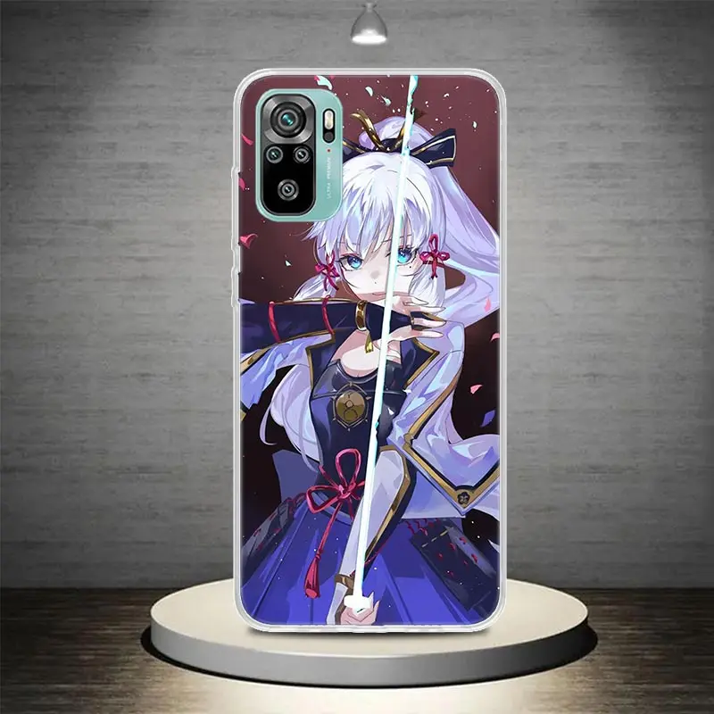 Чехол для телефона Genshin Impact Kamisato Ayaka чехол Xiaomi Redmi 10 10A 12 12C 9 9A 9C 9T 10C 8 8A 7 7A 6A 6 Pro K20 K30 K40