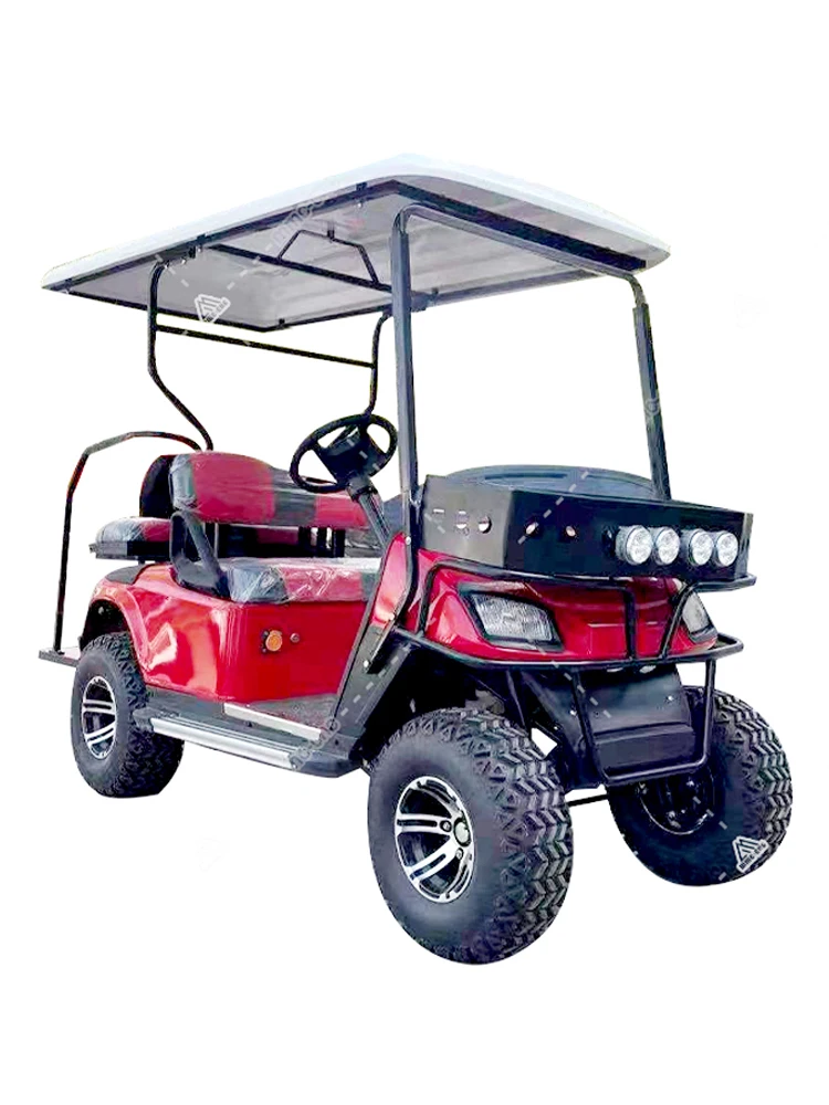 

New Model 4 Seaters Lithium Ion Battery Powered 4 Wheel 72V 5KW AC Motor Off Road Electric Golf Buggy Car