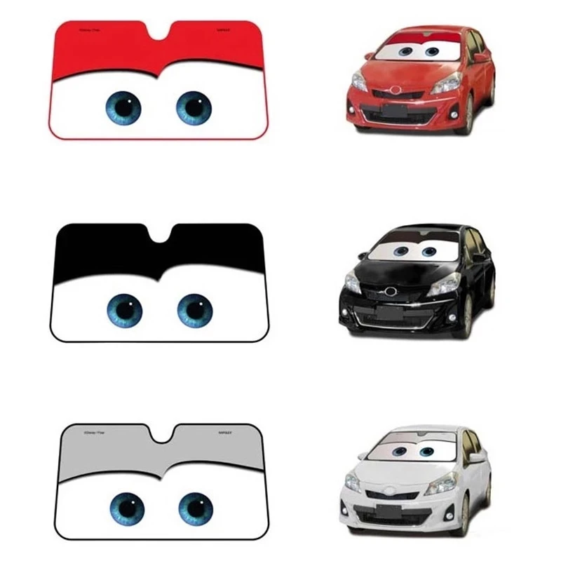 

6 Color Car Eyes Heated Windshield Sunshade Car Window Windscreen Cover Sun Shade Auto Sun Visor Car-covers Car Solar Protection