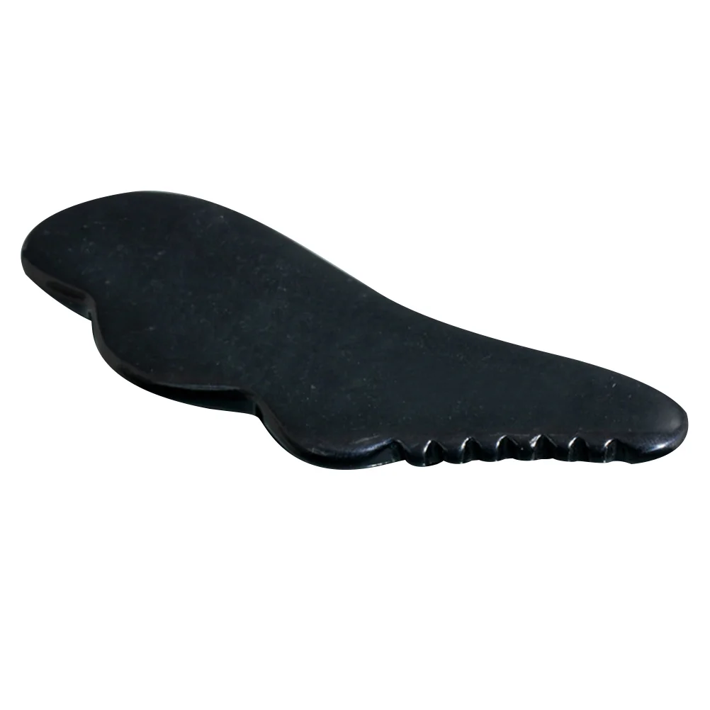 

2pcs Obsidian Combs Hair Massaging Tools Neck Scrapers (Black)