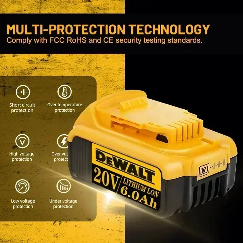 Литиевая батарея DCF921N 20 В совместимая с электроинструментом dewalt 18 5 0 Ач