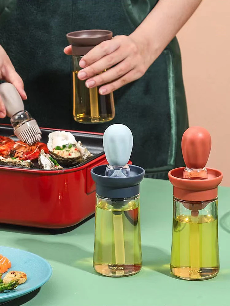 

Кухонная бутылка для масла, силиконовая щетка, Пипетка для барбекю, гриля, фотобутылка для готовки, выпечки, барбекю, кухонные аксессуары