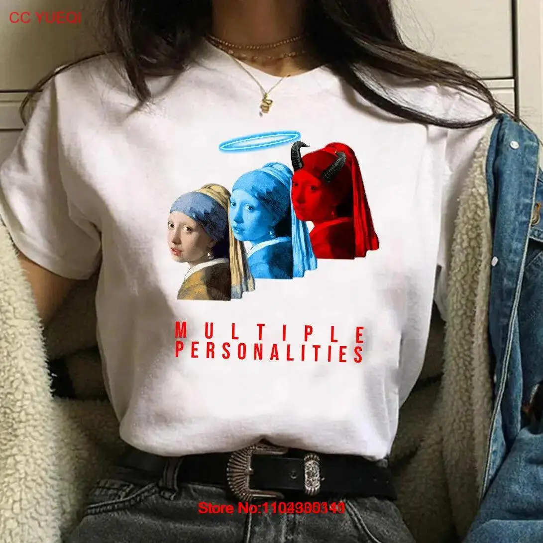 Girl With Pearl Earrings T shirt | Borderline %100 Premium Quality