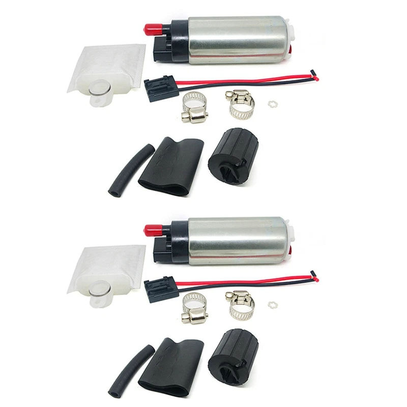 

2X High Performance 500HP Intank Internal 255 LPH Fuel Pump For Walbro Gss342 Gss 342 Fuel Pump