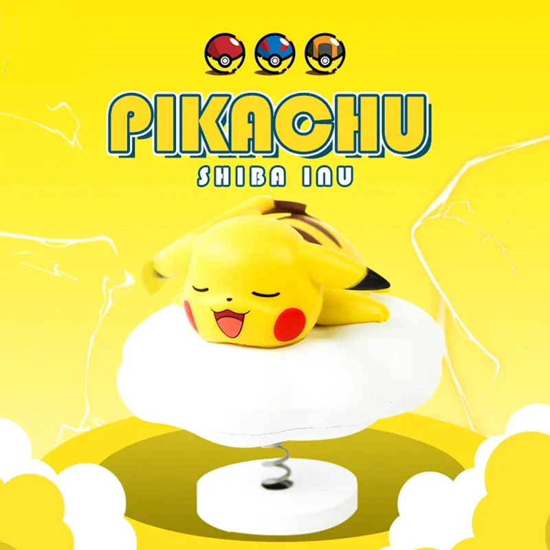 

New Pokemon Pokemon Pokemon Anime Doll Car Doll Model Desktop Decoration Pikachu Cloud Children's Toys Creative Birthday Gifts