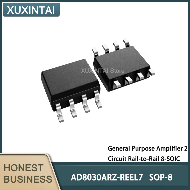 

10Pcs/Lot AD8030ARZ-REEL7 AD8030ARZ General Purpose Amplifier 2 Circuit Rail-to-Rail 8-SOIC