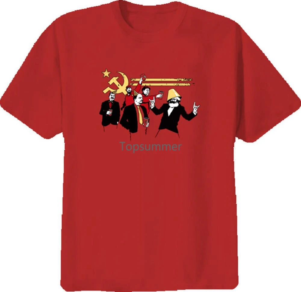 

Communist Party Fidel Castro Soviet Union T Shirt Cotton Men T-Shirts Classical 2019 O Neck Streetwear Hip Hop Tops Movie Tee