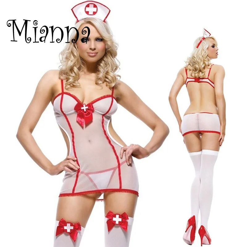 

Woman Porno Underwear Sexy Dress Cosplay Uniform Women Lingerie Set Erotic Underwear Babydoll Costume Nurse Uniform Lingerie