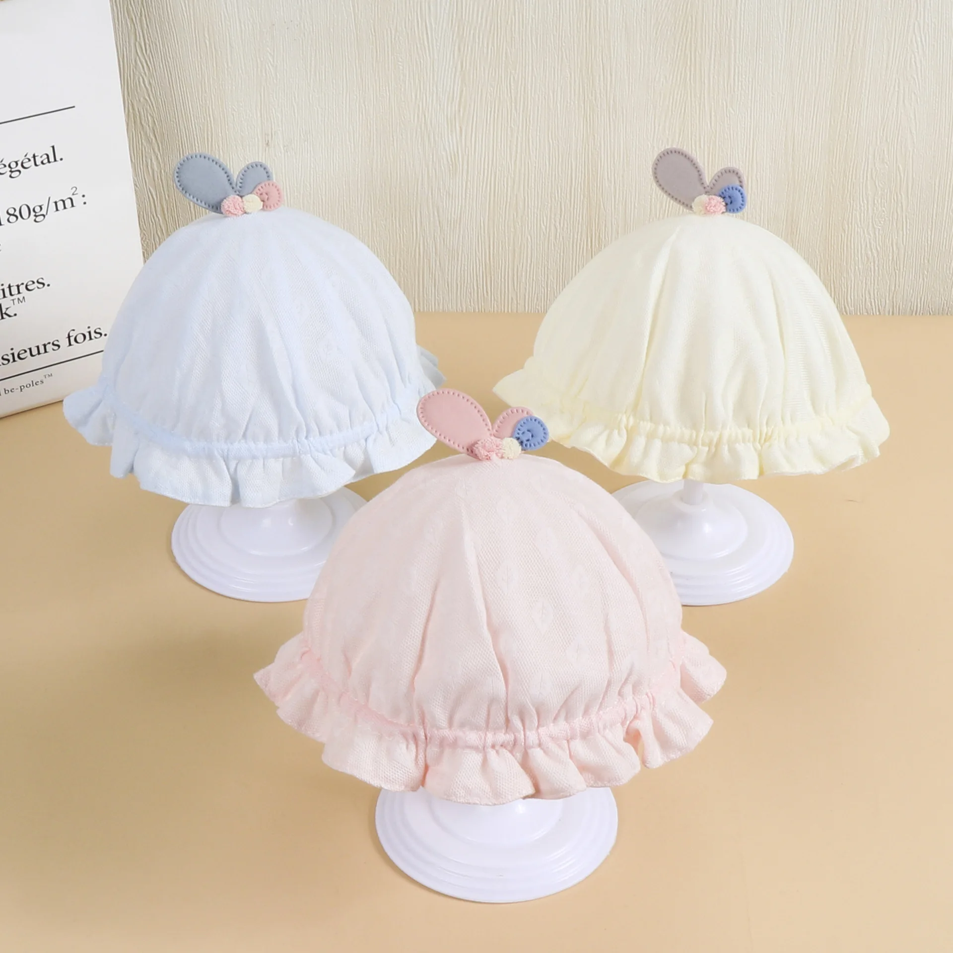 

2022 New Spring Summer Outdoor Baby Girls Hat Lace Bowknot fisherman hat Baby Sun Hat Kids Sun Caps Toddler Sunscreen Cap