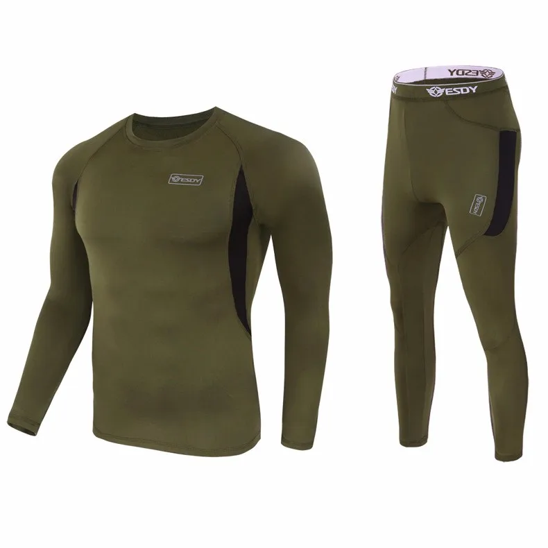 

2022 Winter Top Quality New Thermal Men Underwear Sets Compression Fleece Sweat Quick Drying Thermo Underwear Male Clothing