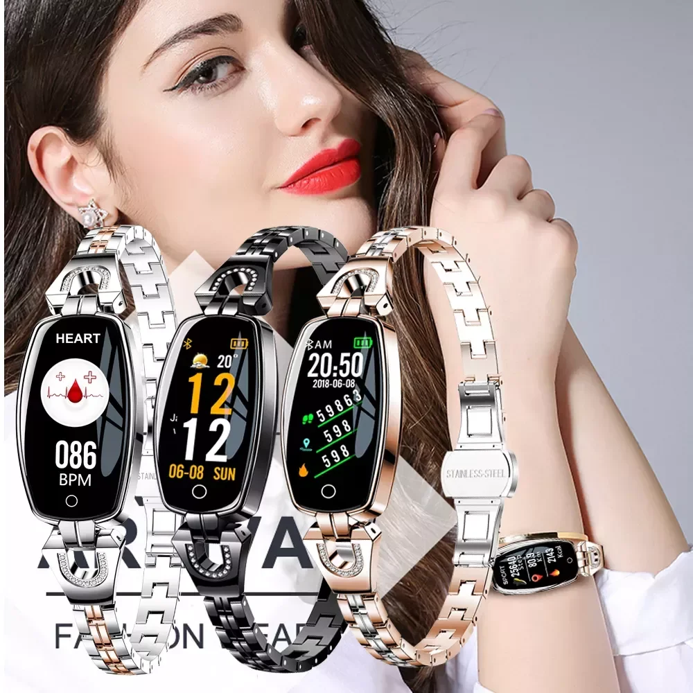 

Smart Bracelet Women Wristband Blood Pressure Heart Rate Monitor Fitness Tracker IP67 Waterproof Smart Band Female Smartwatch