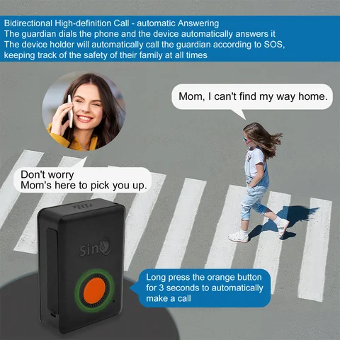 Лучший GPS-Трекер SinoTrack, встроенный мини-аккумулятор, водонепроницаемый GSM-трекер для детей, личный автомобиль, с бесплатным приложением для отслеживания