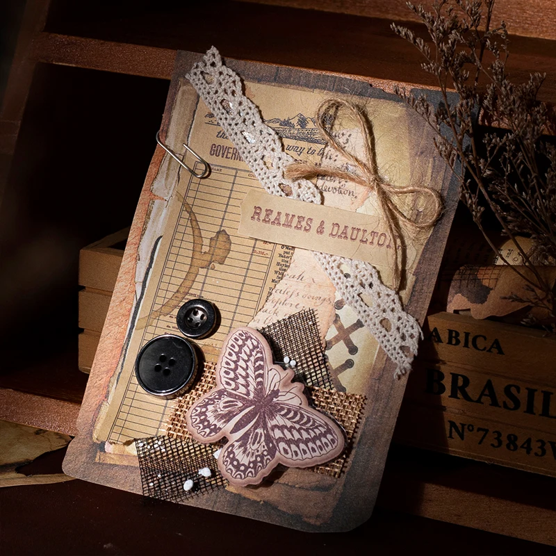 Yoofun 30 листов в винтажном стиле скрапбукинг украшение материал бумага ретро