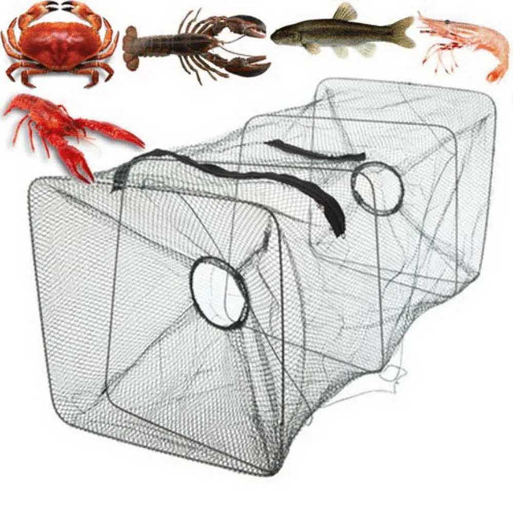 

Foldable Fish Fishing Cage Iron Immersion Cage Basket