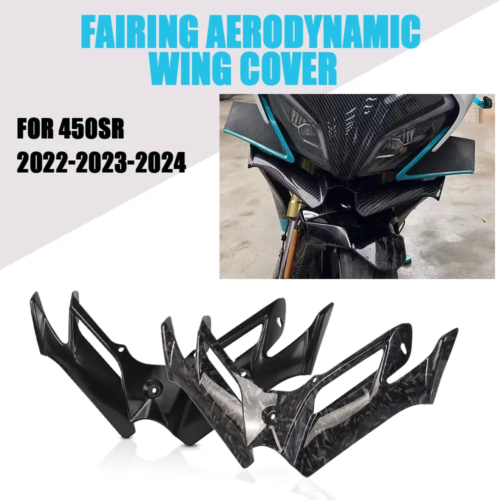

Motorcycle Sport Downforce Naked Side Spoilers Aerodynamic Wind Wing Deflector For CFMOTO 450SR 2022-2023-2024 450 SR CFMOTO