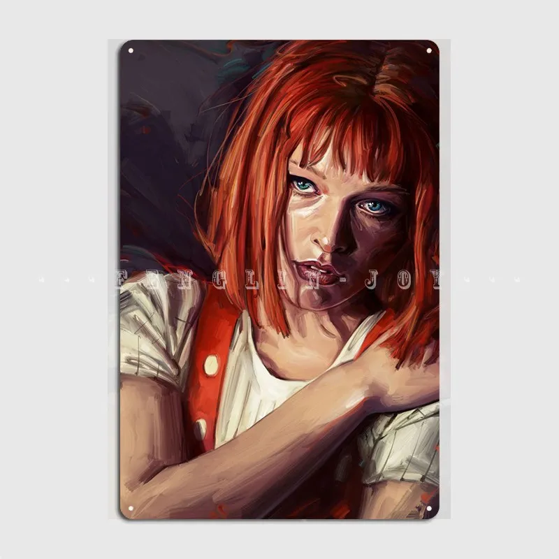 

Leeloo Poster Metal Plaque Pub Pub Garage Vintage Plates Tin Sign Poster