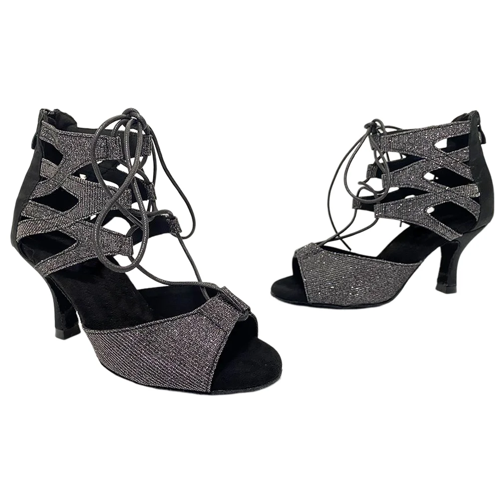 Sexy Women Latin Dance Shoes Tango Salsa Rumba Samba Professional Ballroom Dancing Shoes Women Sandals 6CM-10CM High Heels