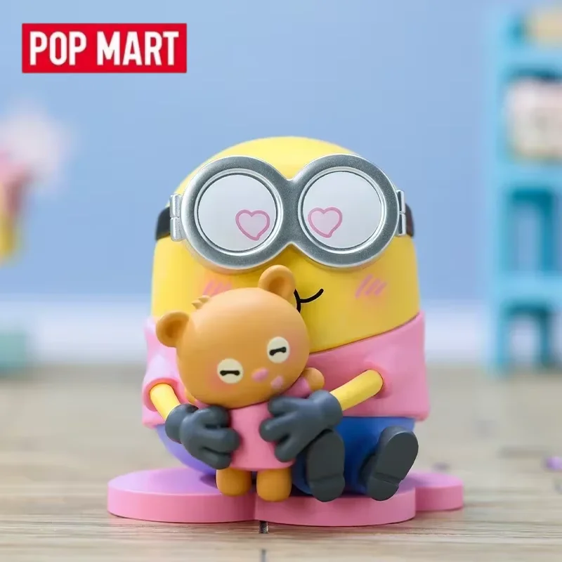 Фото POP MART Миньоны: Rise of Gru Better Together Series Подлинная глухая коробка Mystery Box Guess Bag Игрушки Кукла Симпатичная аниме-фигурка Настольный компьютер №1
