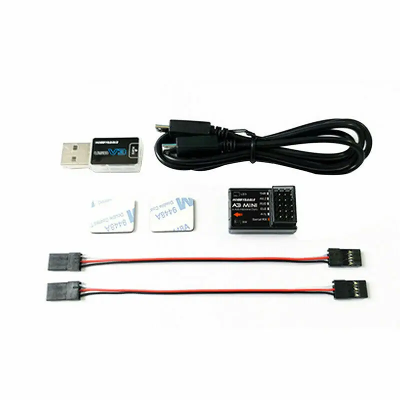 

HobbyEagle A3 Mini 6-axis airplane gyro stabilizer for PPM &Multi-protocol