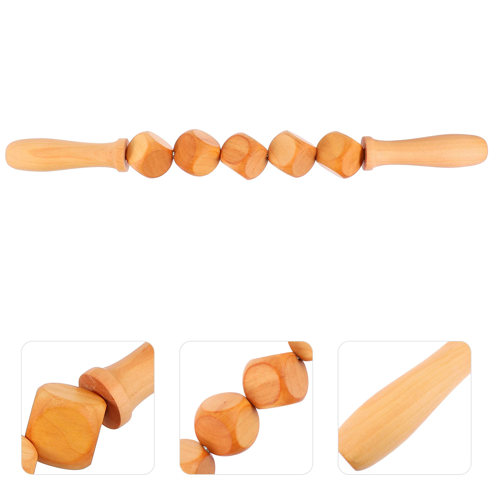 

1pc Durable Simple Wood Practical Convenient Massaging Stick Rod Tool