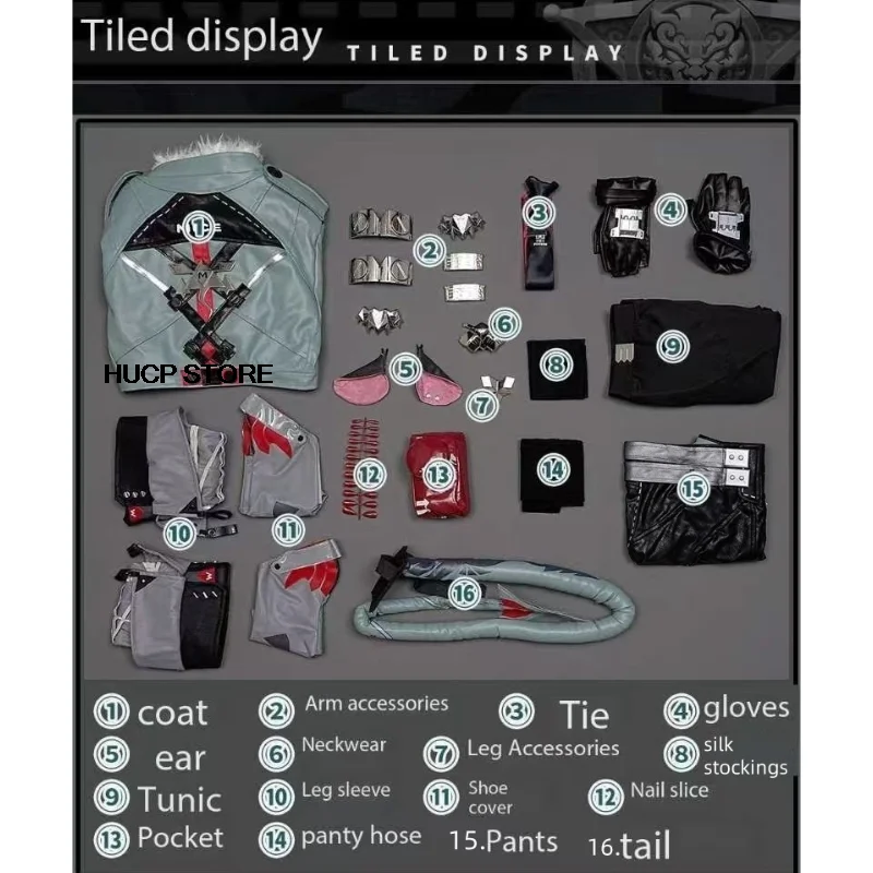 Костюм для косплея ZZZ Jane Doe парик Zenless Zone Zero женский сексуальный костюм на Хэллоуин