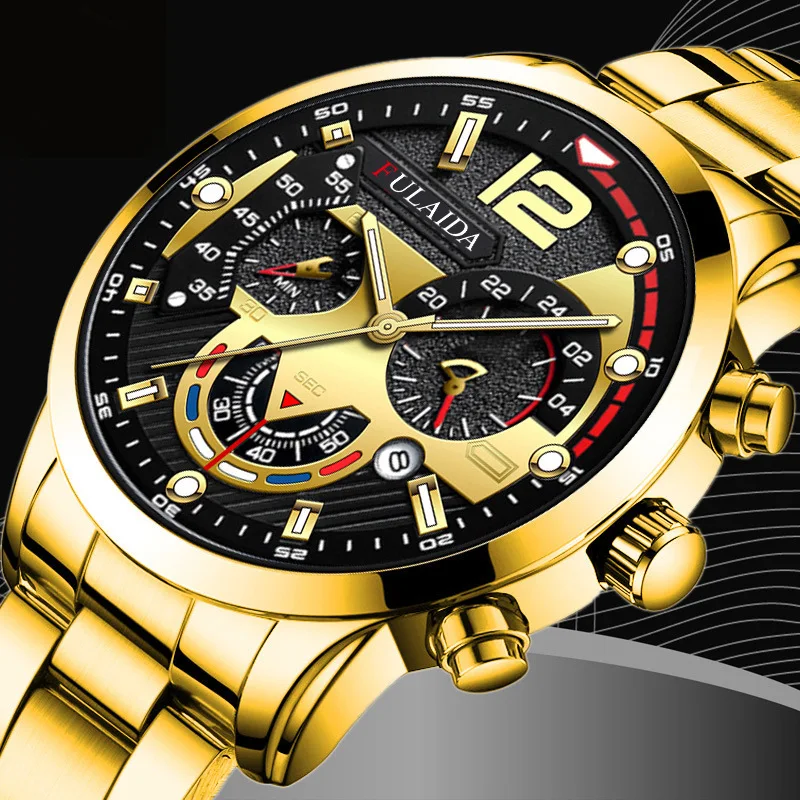 

Relogio Masculino Men's Business Watches Luminous Calendar Quartz Watch for Men Clock Wristwatch Erkek Kol Saati Relógio reloj h